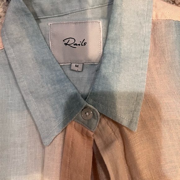 RAILS Charli Shirt In Sunset. A8 - Picture 4 of 5